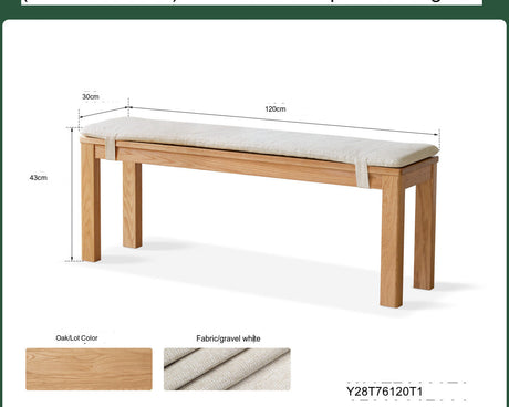 GENJI Hiroshi Minimalist Solid Wood Bench from GENJI