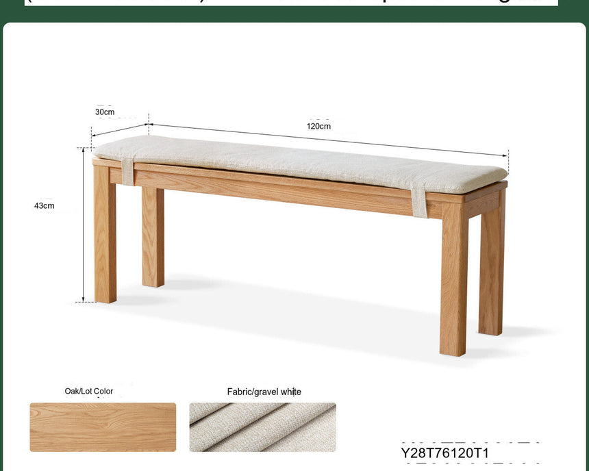 GENJI Hiroshi Minimalist Solid Wood Bench from GENJI