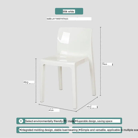 ABOUT WHITE Callidora Elegant Luxury Transparent Bar Chair from ABOUT WHITE