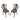 ZIYE Fujiko Elegant Wrought Iron 3-Piece Coffee Table Set from ZIYE