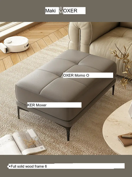 MOXER Juniper Solid Wood Footrest Compact Living Room Stool from MOXER