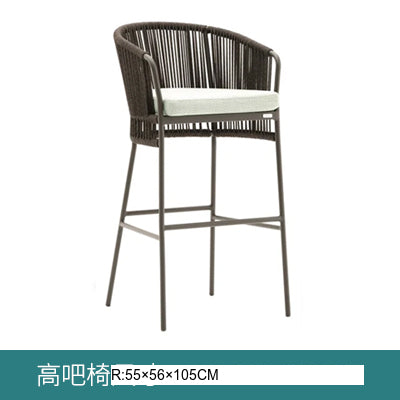 OMONO Marisol Stylish Rattan High Stool from OMONO