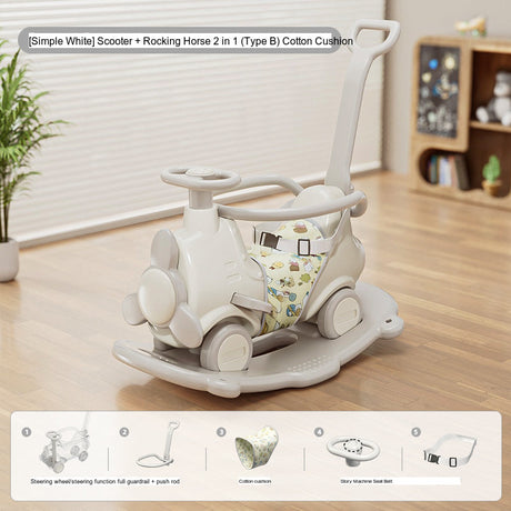 MIGOBEAR Two-in-One Airplane Rocker Children's Swings from KAWADENO