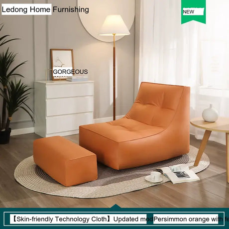 LEDONG Haruka Plush Adjustable Recliner Bean Bag Sofa from LEDONG