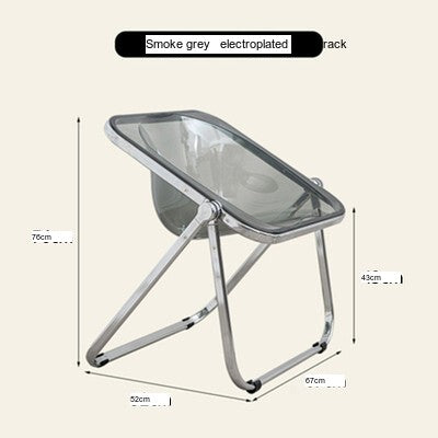 NIYE Montgomery Sleek Transparent Folding Stool from NIYE