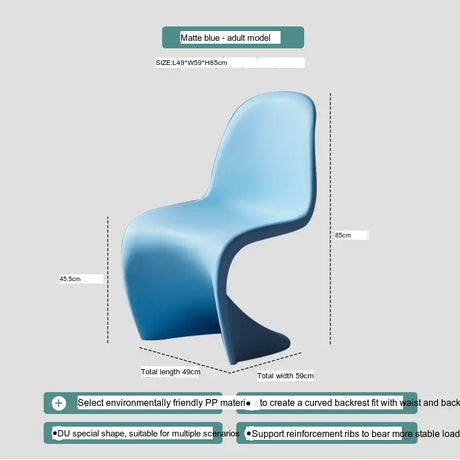 ABOUT WHITE Jintae Minimalist Transparent Dining Chair from ABOUT WHITE