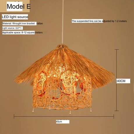 BOJI Kintaro Elegant Bamboo Chandeliers from BOJI