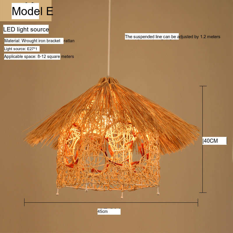 BOJI Kintaro Elegant Bamboo Chandeliers from BOJI