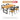 WEIMEI Marcellus Rustic Multi-Functional Restaurant Table and Chair Set from WEIMEI