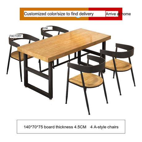 WEIMEI Marcellus Rustic Multi-Functional Restaurant Table and Chair Set from WEIMEI