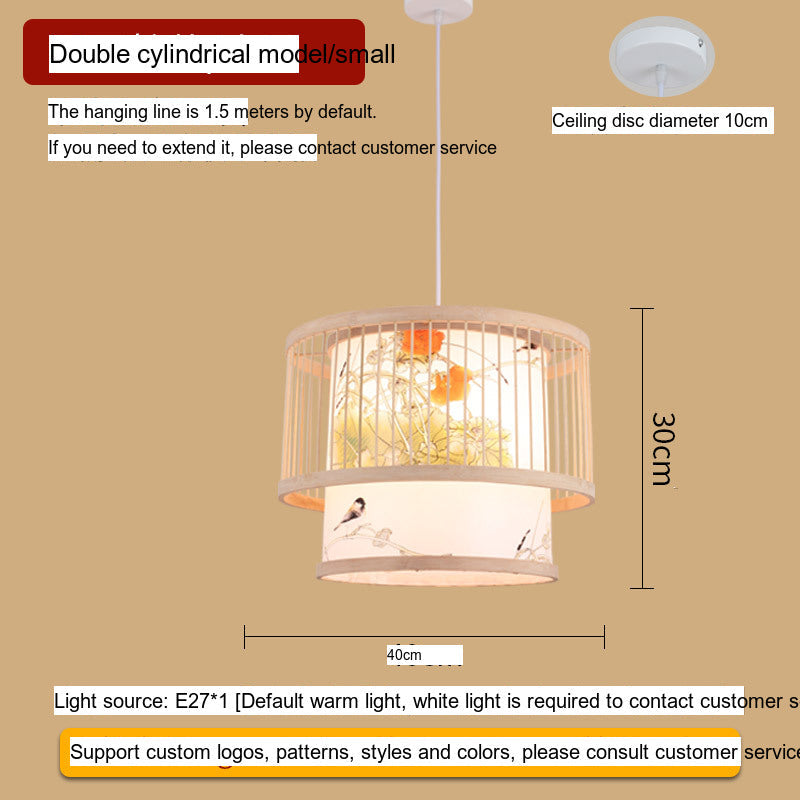 BOJI Amaterasu Elegant Bamboo Balcony Lamp from BOJI