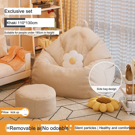 LEDONG Kintaro Plush Versatile Bean Bag Chair from LEDONG