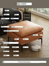 MOXER Kintsugi Elegant Luxury Leather Footstool from MOXER