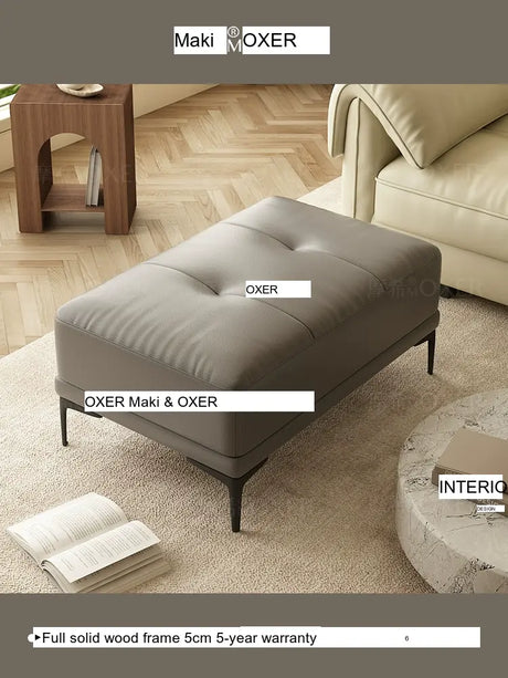 MOXER Elowen Luxe Solid Wood Latex Footstool from MOXER