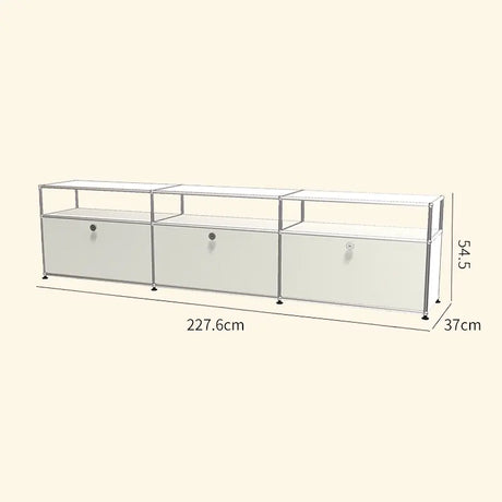 LAIMO Beatrice Retro Modular Stainless Steel Living Room Cabinet from LAIMO