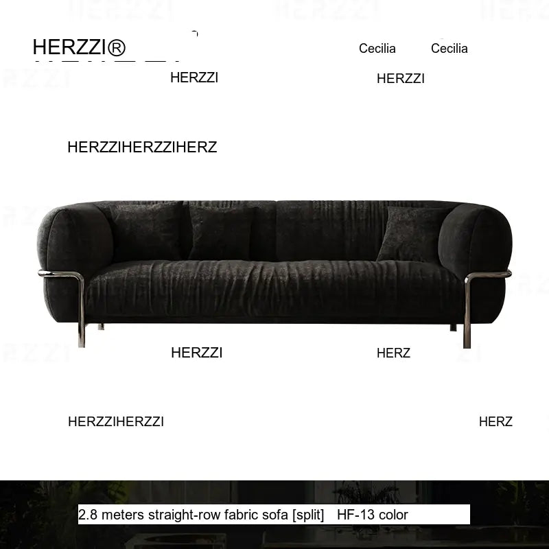 HERZZI Santiago Elegant Stainless Steel Vintage Sofa from HERZZI