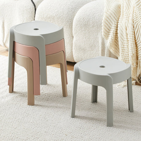 A&D Nyamira Thickened Stackable Round Stool from A&D