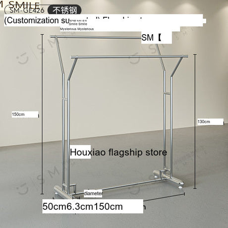 SM Henry Stainless Steel Clothing Hanger Stand from SM