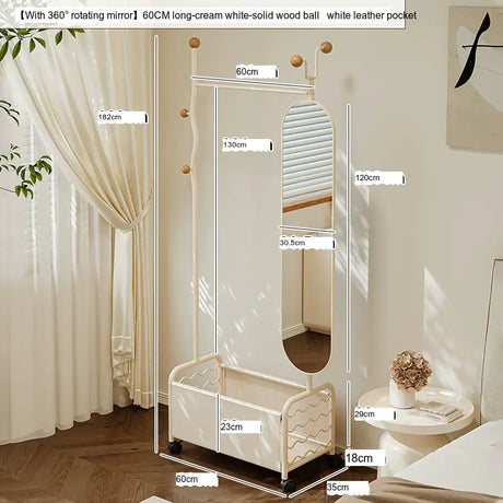 ABOUT WHITE Celestia Elegant Flexible Dressing Mirror Stand. from ABOUT WHITE