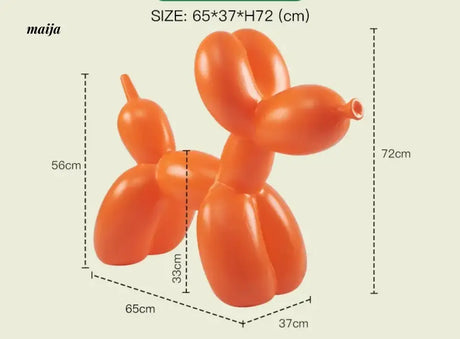 LAZYSPACE Violet Balloon Dog Stool from LAZYSPACE