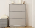 LINYUE Elara Minimalist Cream Flip Shoe Cabinet from LINYUE