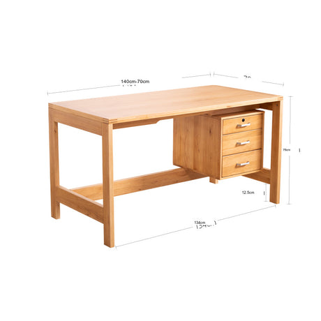 BAIYA SHUNAN Haruki Elegant Solid Wood Writing Desk from BAIYA SHUNAN