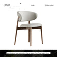 HERZZI Isolde Urban Solid Wood Dining Chair - Antique Style, Simple Backrest, Restaurant Stool from HERZZI
