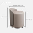XIMIKA Valeriy Chic Comfortable Red Stool Chair from XIMIKA