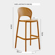 NIYE Tamsin Sleek Stackable Bar Stool from NIYE