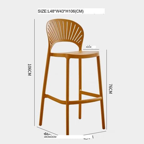 NIYE Tamsin Sleek Stackable Bar Stool from NIYE
