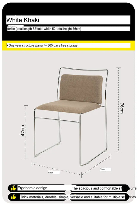 ABOUT WHITE Lysander Sleek Modern Dining Chair from ABOUT WHITE