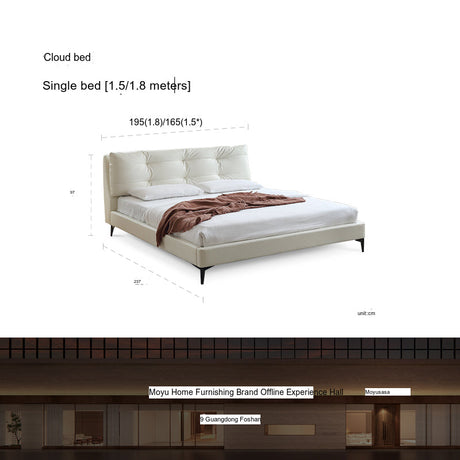 MOYU Elowen Sleek Compact Minimalist Bed from MOYU