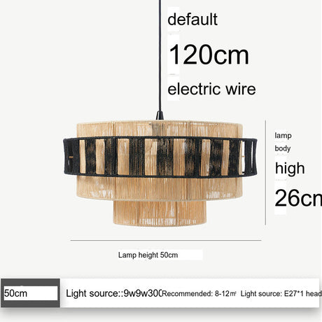 MAILANG Haruki Stylish Scandinavian Woven Ceiling Lamp from MAILANG