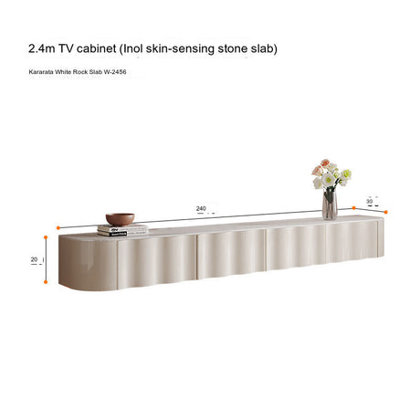 QUANMU Elowen Modern Light Luxury Wall-Mounted TV Cabinet. from QUANMU