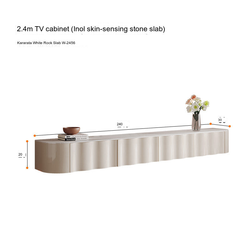 QUANMU Elowen Modern Light Luxury Wall-Mounted TV Cabinet. from QUANMU