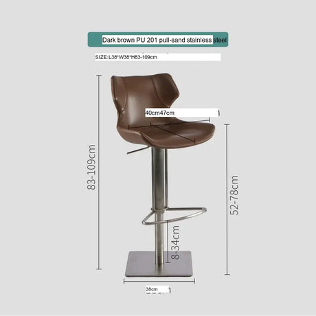 ABOUT WHITE Miyako Elegant Iron Rotating Stool from ABOUT WHITE