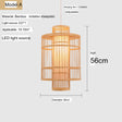 BOJI Amaterasu Elegant Bamboo Balcony Lamp from BOJI