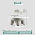 ABOUT WHITE Marisol Playful Scandinavian Hair Mesh Accessory from ABOUT WHITE