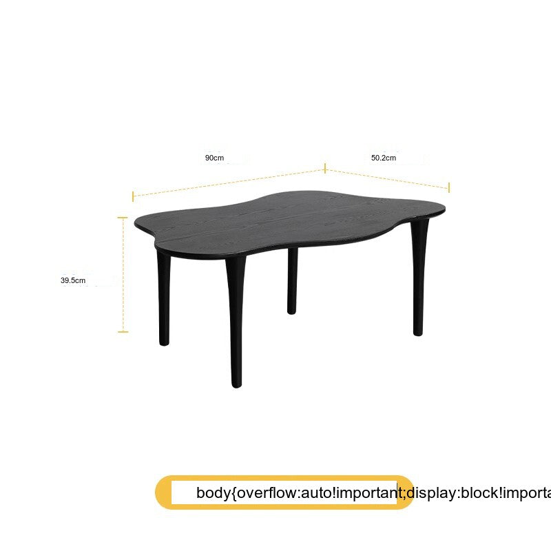 HANKE Santiago Sleek Minimalist Black Coffee Table from HANKE