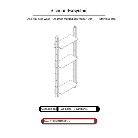 TELLS Anahita Vintage Modular Bookshelf System from TELLS