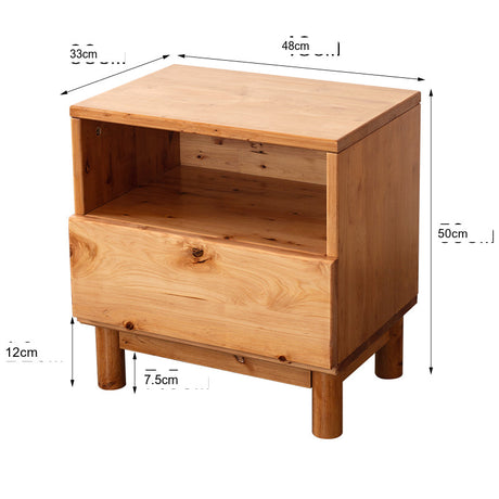BAIYA SHUNAN KATSUMI Rustic Cypress Wood Storage Side Cabinet from BAIYA SHUNAN