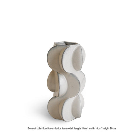 VAVINCI Marisol Elegant Geometric Ceramic Vase from VAVINCI
