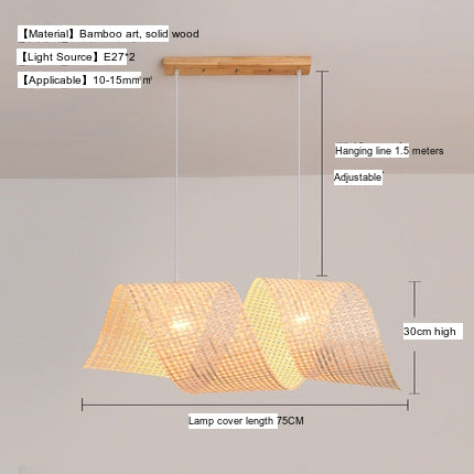 BOJI Kiyoshi Elegant Artistic Ceiling Lamp Living Room Decor from BOJI