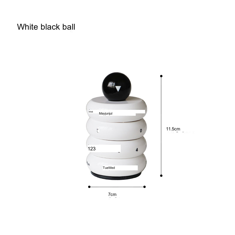 EPIUS Freya Nordic Chic Rotating Resin Desk Calendar from EPIUS