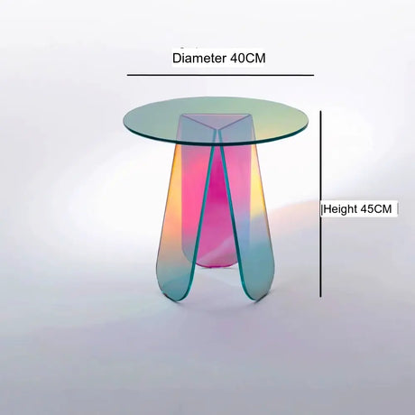 FANYU Isolde Chic Minimalist Round Acrylic Side Table from FANYU