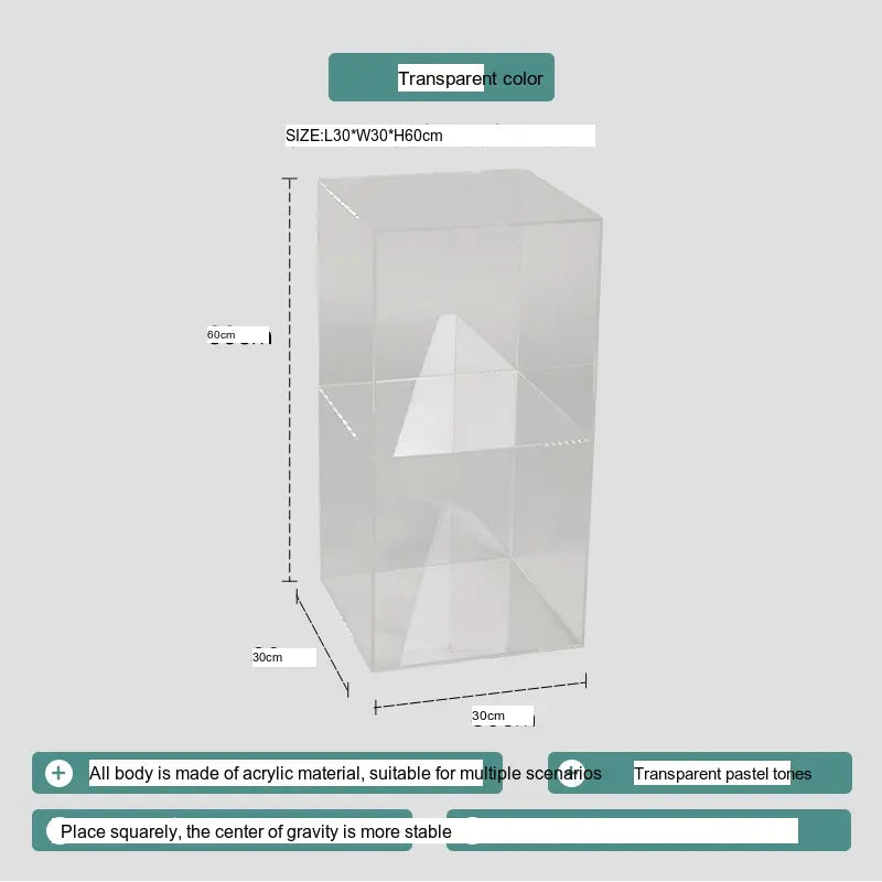 ABOUT WHITE Aurora Elegant Transparent Display Rack from ABOUT WHITE