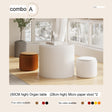 SHIBA Izumi Compact Modern Round Coffee Table Set from SHIBA