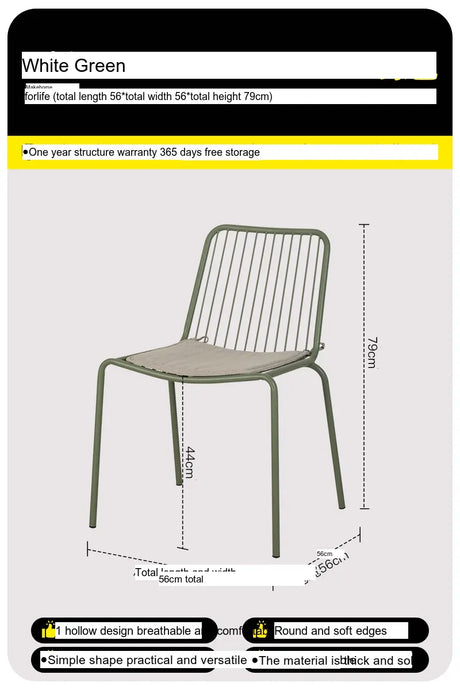 ABOUT WHITE Marisol Stylish Minimalist Stackable Dining Chairs from ABOUT WHITE