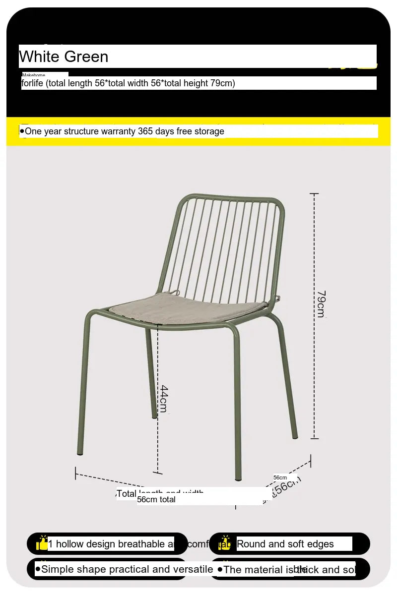 ABOUT WHITE Marisol Stylish Minimalist Stackable Dining Chairs from ABOUT WHITE