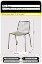 ABOUT WHITE Marisol Stylish Minimalist Stackable Dining Chairs from ABOUT WHITE